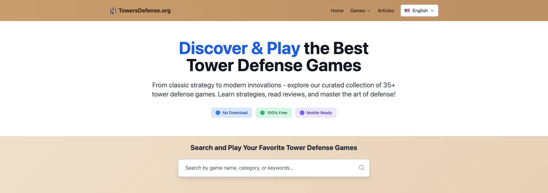 Play Free Tower Defense Games Online | TowersDefense.org